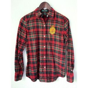 FINAL SALE Lauren Ralph Lauren Crested Buttondown